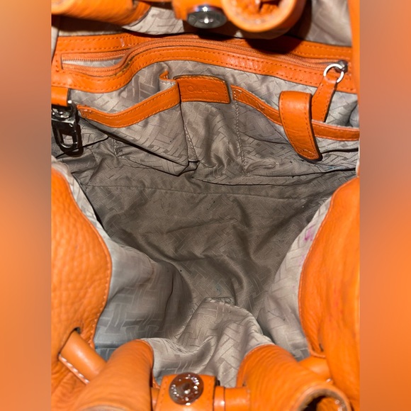 Cole Haan Village Tote. Soft, Orange Leather Bag Perfect For Summer. Beautiful! - Picture 9 of 11